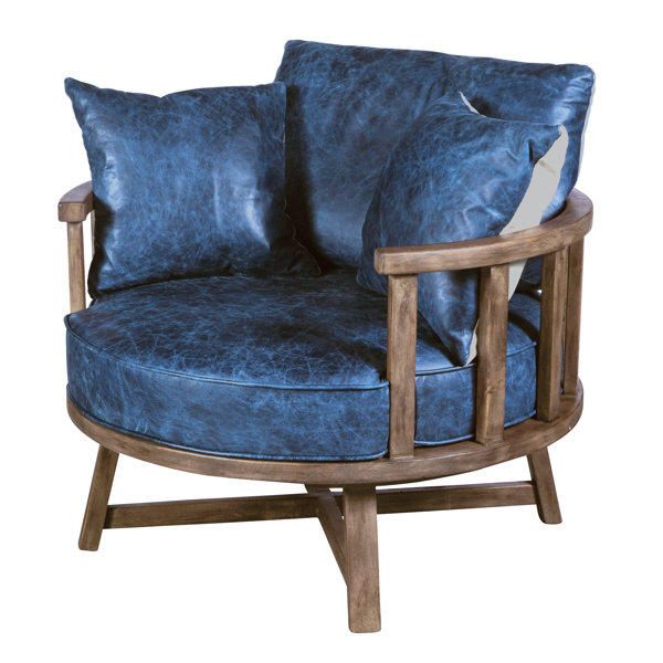 Natuzzi Leather Swivel Chair | Wayfair